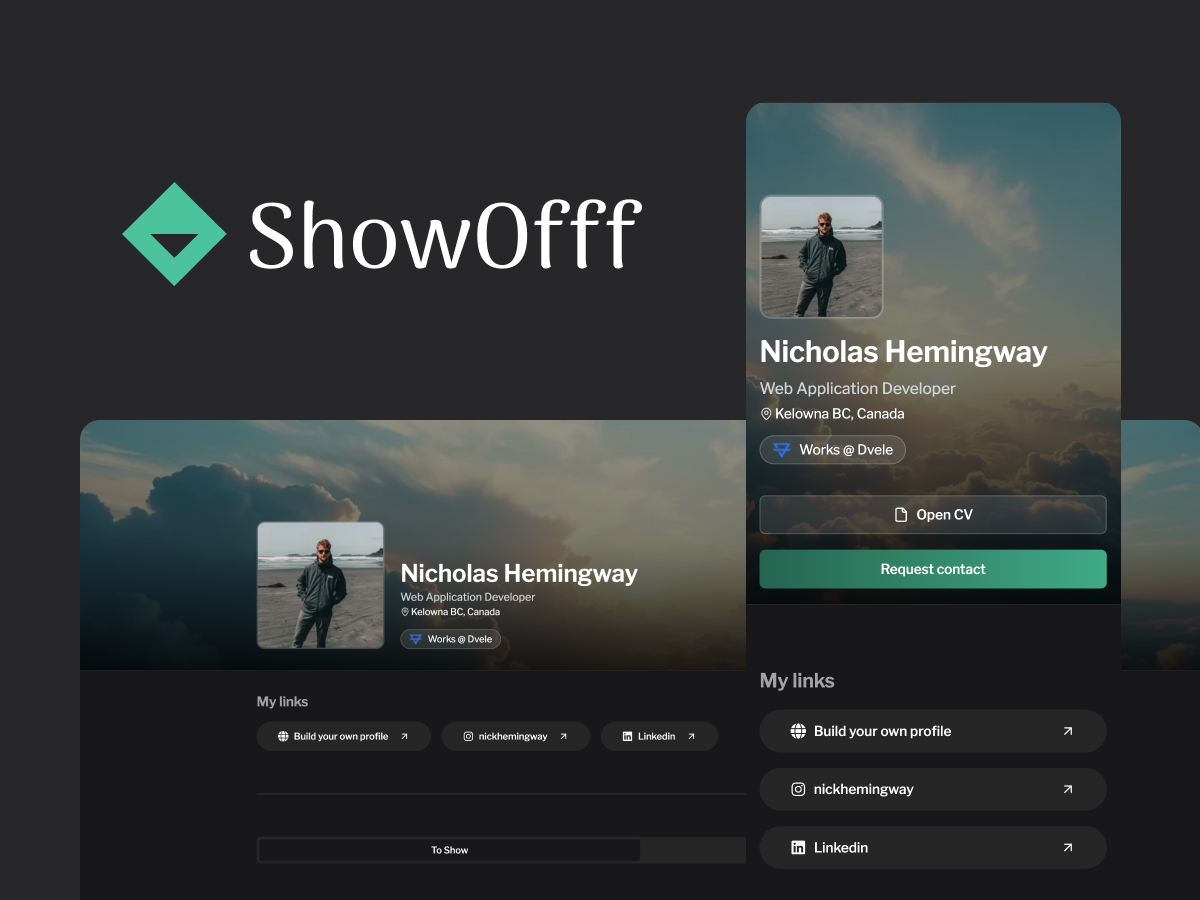 Web App Build - ShowOfff  👀